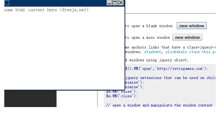 jquery 简单的弹出页面 弹出层