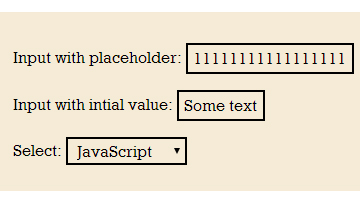 自动调节input textarea select的宽度 自适应输入框宽度